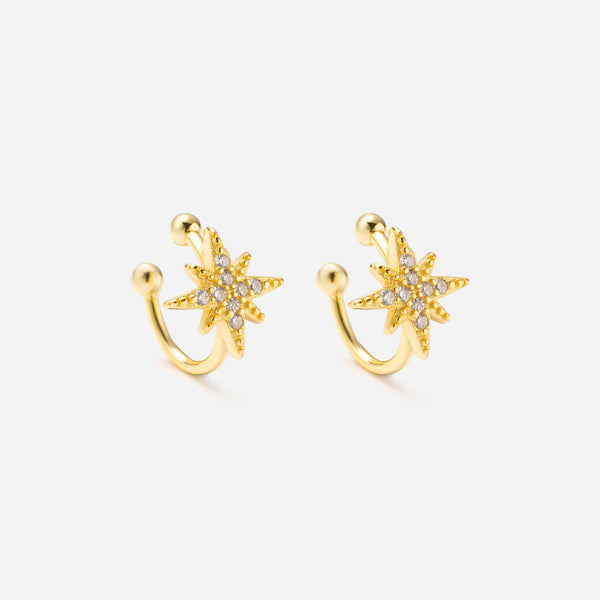 925 Sterling Silver Star Ear Cuffs