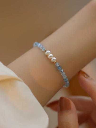 Handmade Natural Sapphire Gemstone Bracele