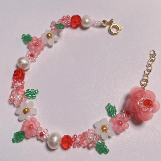 Handmade Pastel Beaded Bracelet