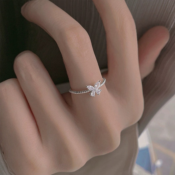 925 Sterling Silver Butterfly Ring