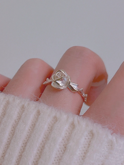 925 Sterling Silver Flower Ring