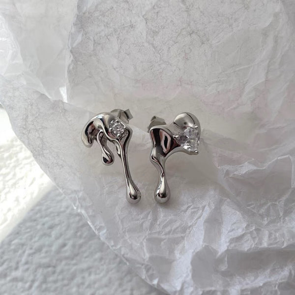 925 Sterling Silver Dripping Earrings