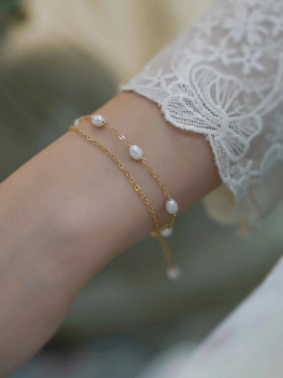 Handmade Natural Freshwater Pearl Bracele