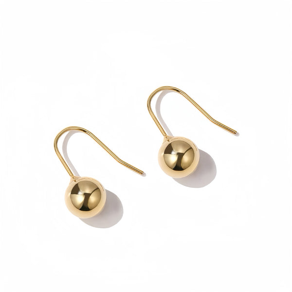 Sterling Silver Tiny Ball Hook Earrings